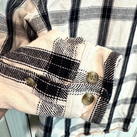 Carhartt Womens Sz S Rugged Flex Loose Fit Midweight Flannel Plaid Shacket Shirt - Picture 9 of 15